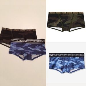 📣Last One! VS Pink Camo Boyshort panty 2-piece set
